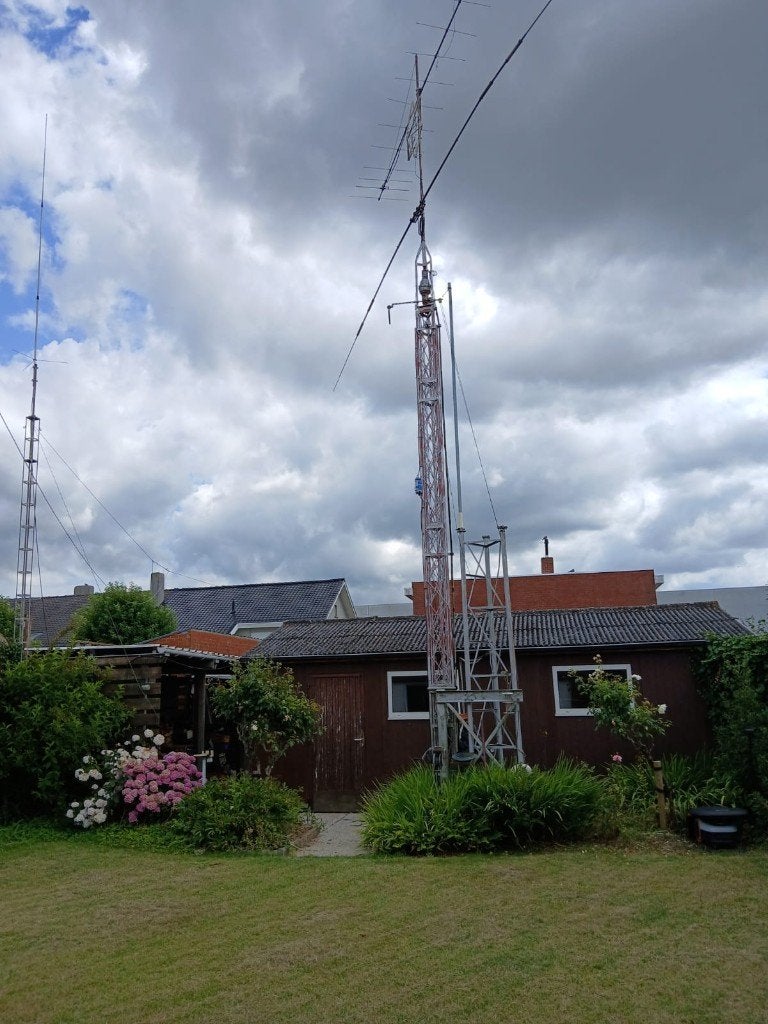 Antennemast, kip en uitschuifbaar, Telecommunicatie, Antennes en Masten, Ophalen, Gebruikt, Antenne