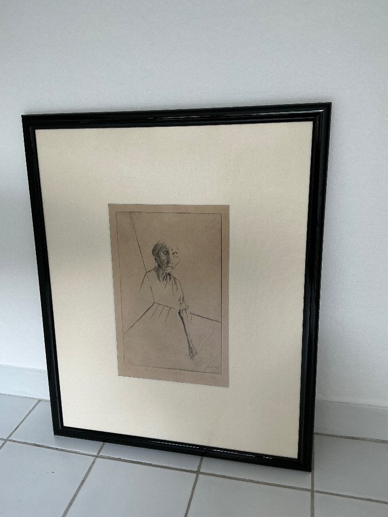 Etsen, Antiek en Kunst, Ophalen, Overige stijlen, Portret of Personen, Achter glas