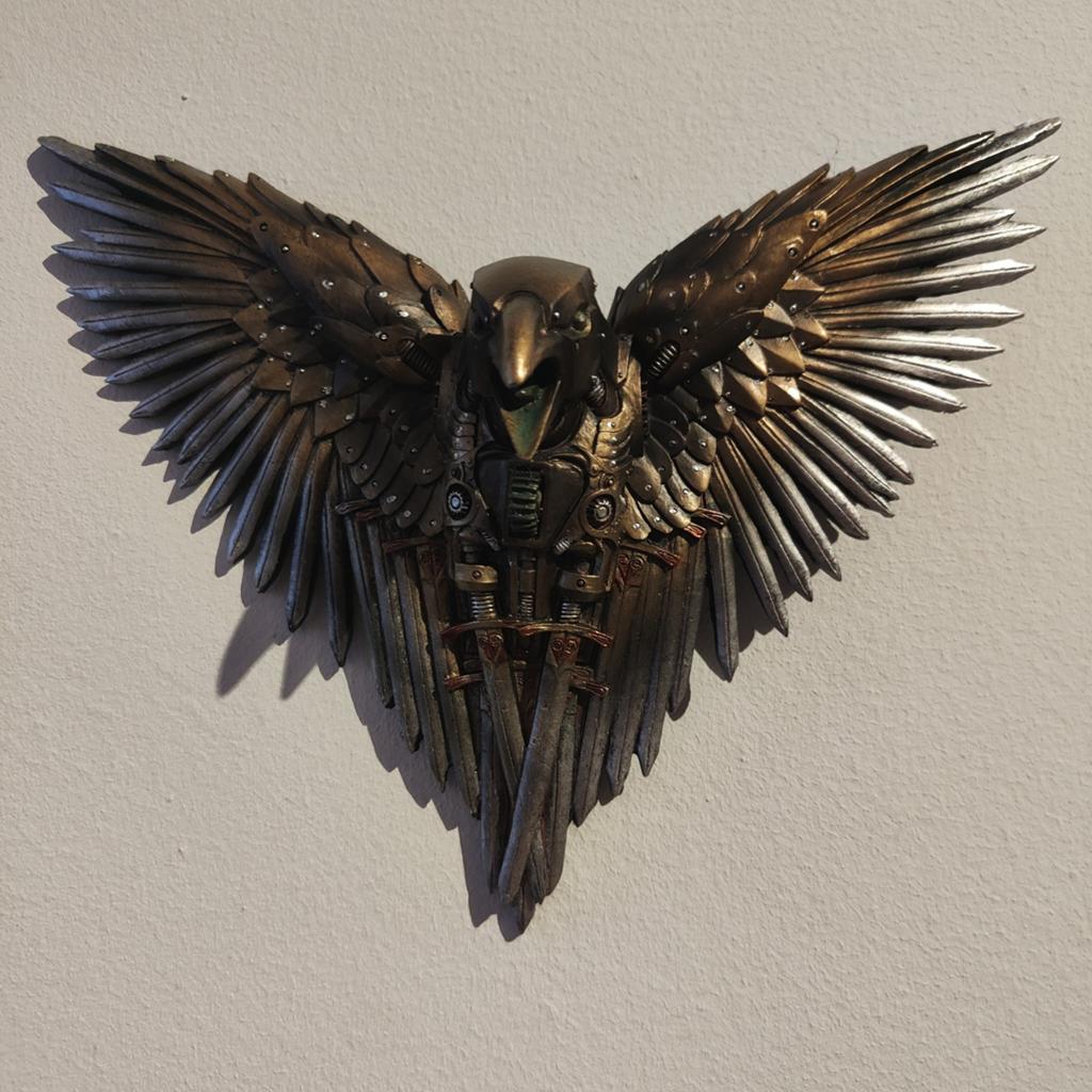 Aigle mural style steampunk, Maison & Meubles, Accessoires pour la Maison | Décorations murale, Doré, Enlèvement ou Envoi, Métal
