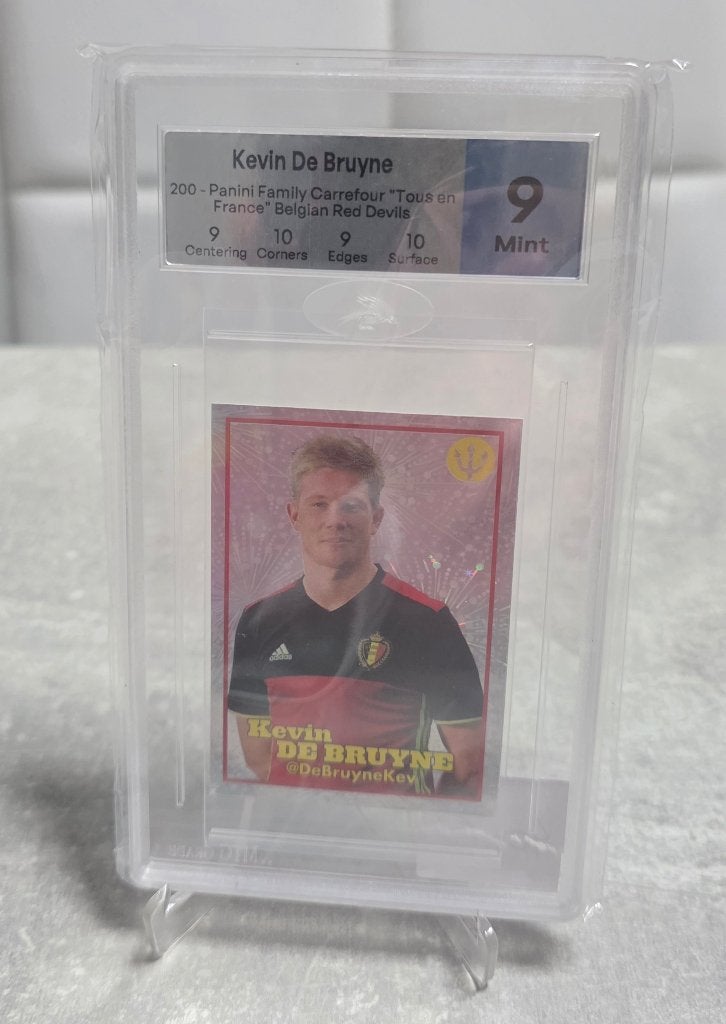 Panini+KDB+Kevin De Bruyne+Euro 2016+NO PSA+FOIL+#200, Collections, Enlèvement ou Envoi, Comme neuf, Affiche, Image ou Autocollant