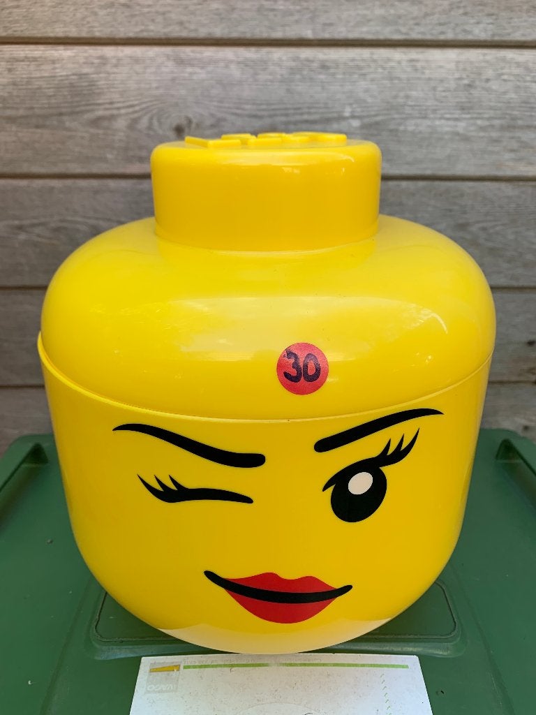 LEGO: BIG STORAGE HEAD - GROTE OPBERGBOX LEGO, Ophalen of Verzenden, Lego