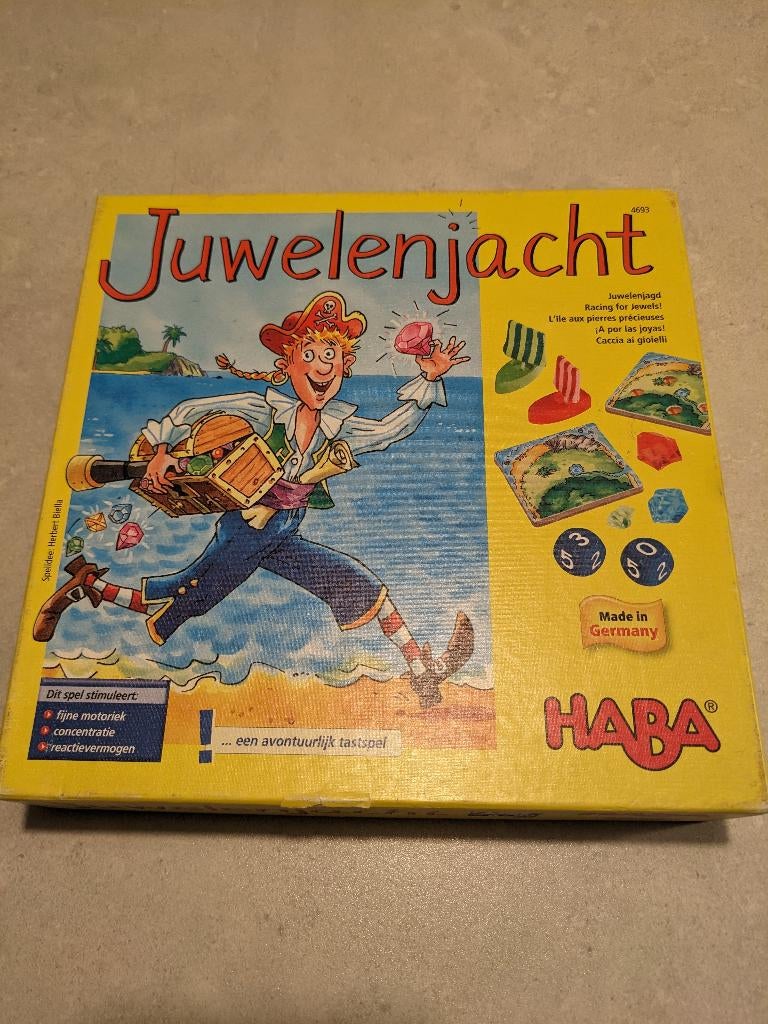 Haba gezelschapsspel Juwelenjacht, Een of twee spelers, Ophalen of Verzenden, Zo goed als nieuw, Haba