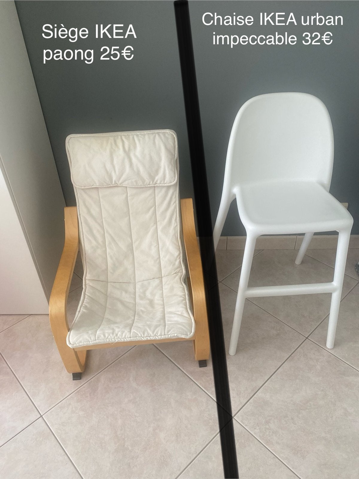 Chaise ikea urban impeccable 32€, Enlèvement, Comme neuf