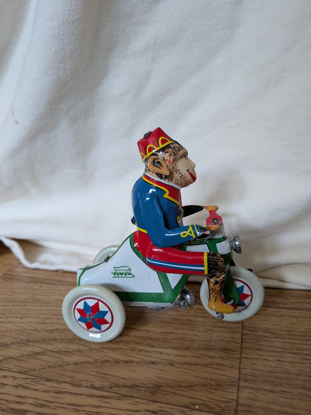 Vintage Blikken Aap op Driewieler – Yaka, Ophalen of Verzenden
