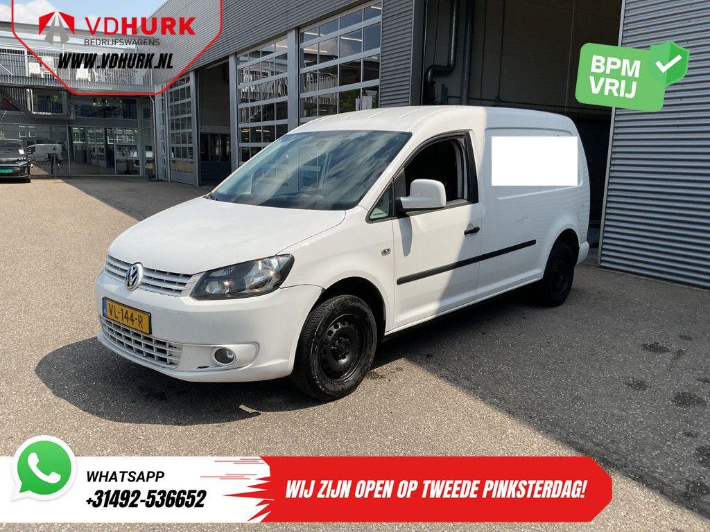 Volkswagen Caddy 1.6 TDI Maxi EXPORT Riem-V.V./ APK 01-'27/, 149 g/km, Electronic Stability Program (ESP), Wit, Bedrijf