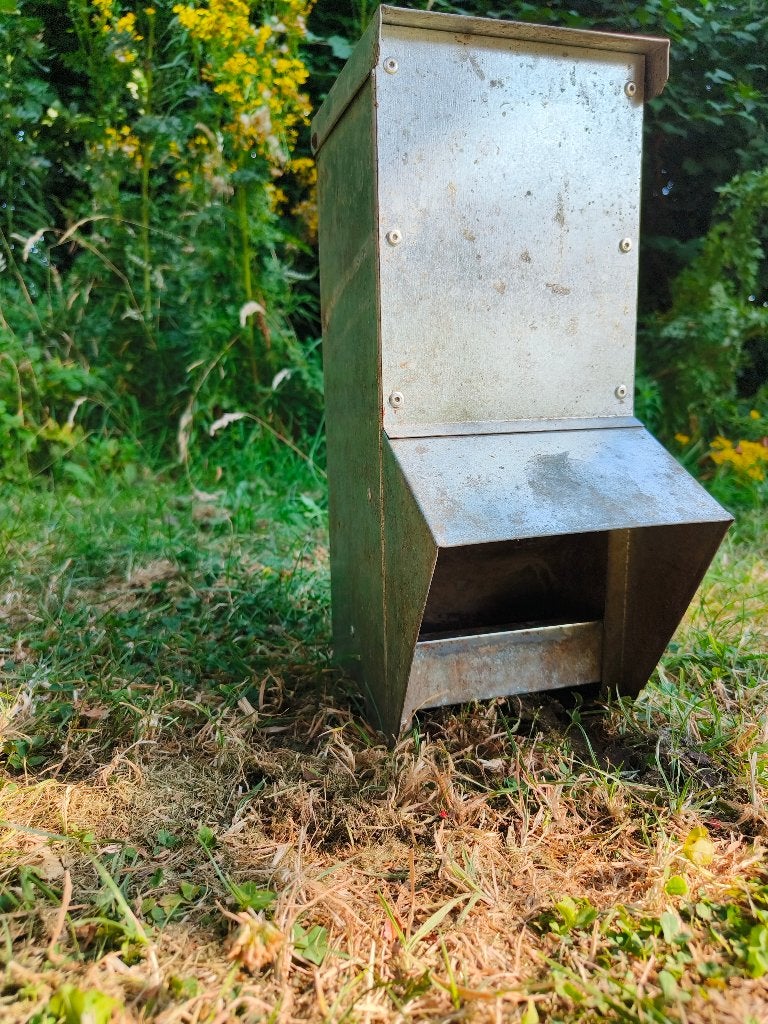 voederbak kippen gegalvaniseerd, Animaux & Accessoires, Volatiles | Accessoires, Enlèvement, Utilisé, Abreuvement et Alimentation