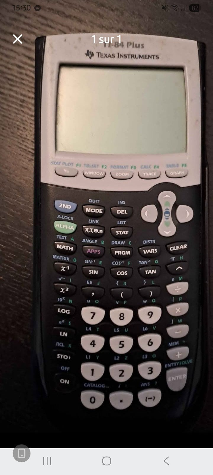 Texas instruments ti84 plus, Enlèvement