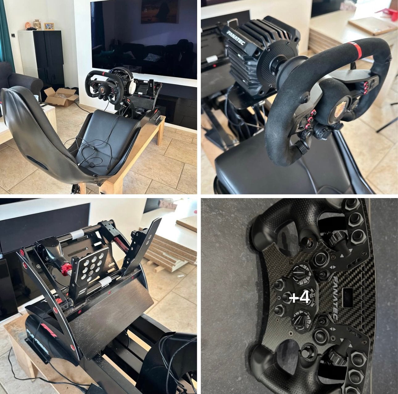 Playseat + volant pedalier fanatec, Enlèvement, Comme neuf