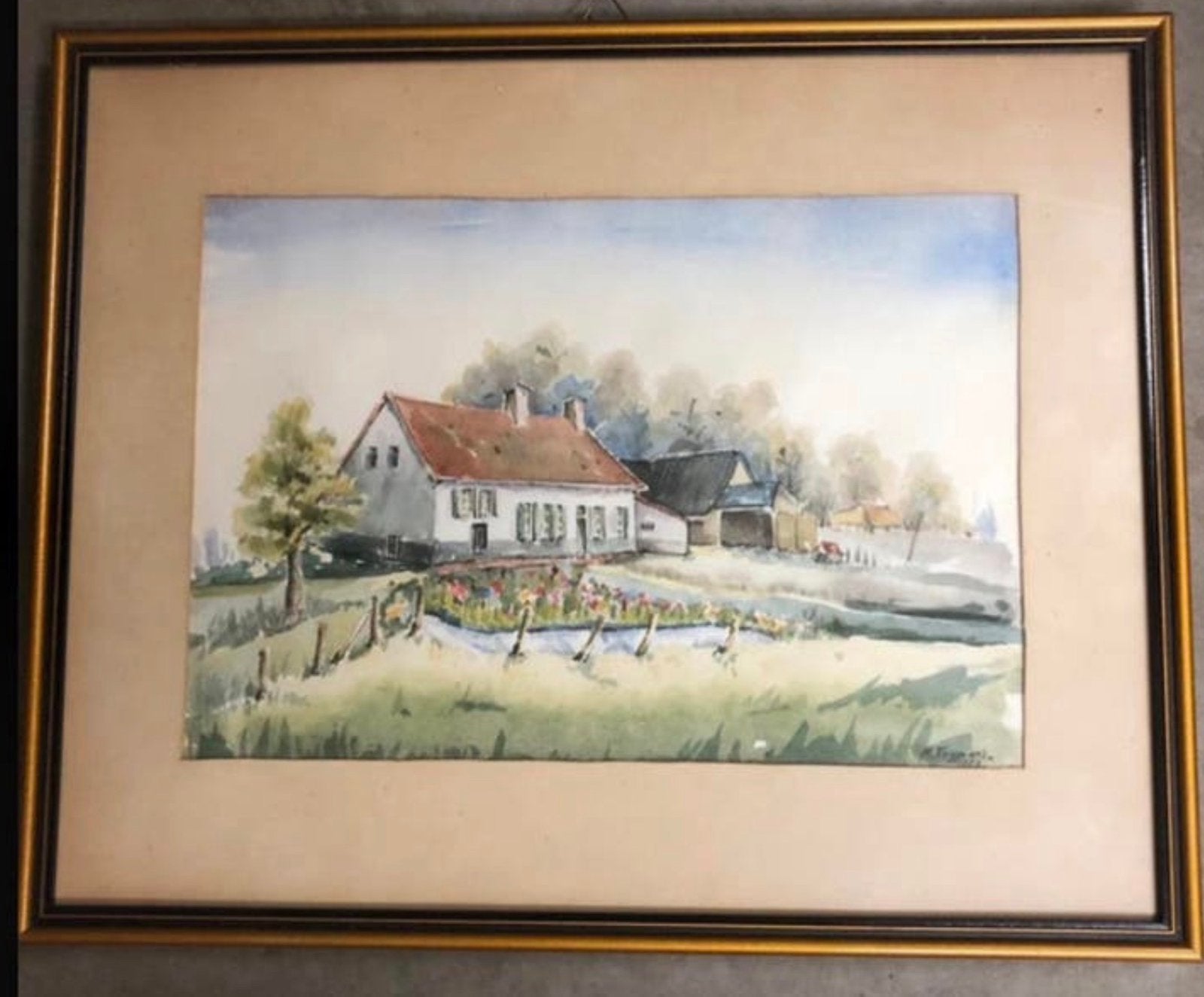 Unieke  Hoeve Kleine Colaertshille Hoogstade Alveringem, Antiek en Kunst, Ophalen of Verzenden