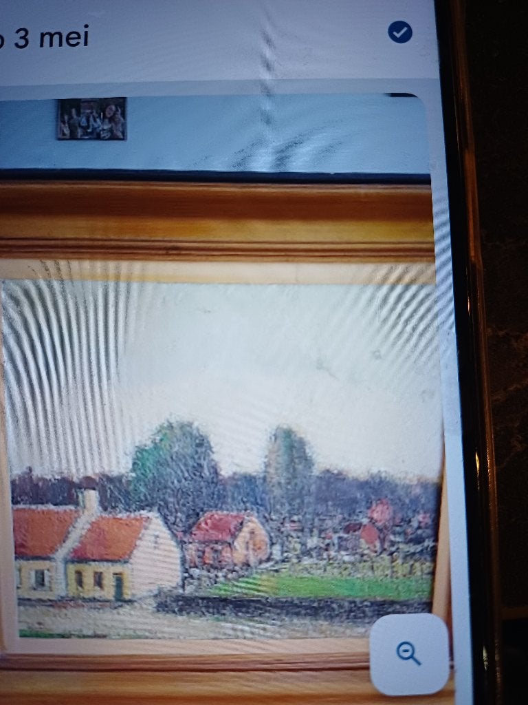 schilderij van broeder max tessenderlo, Encadré, Peinture à l'huile, Paysage, Enlèvement