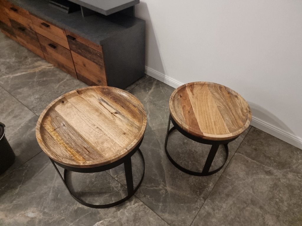Bijzettafels, Ophalen, Zo goed als nieuw, Rond, 45 tot 60 cm
