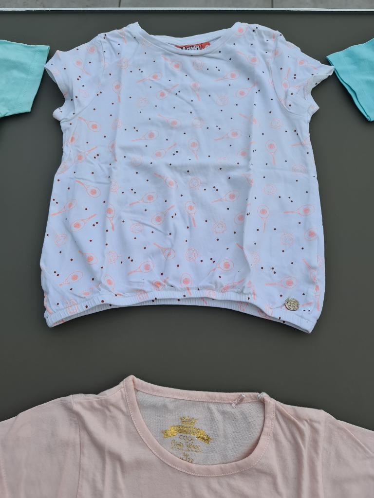 wit t-shirt tennis, MAYA, 116, Kinderen en Baby's, Kinderkleding | Maat 116, Ophalen, Zo goed als nieuw