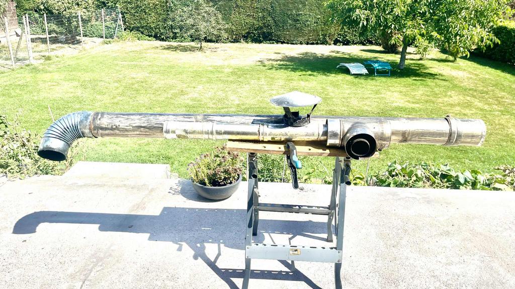 Cheminee doule parois, Ophalen, Gebruikt, Inbouwhaard, Houthaard