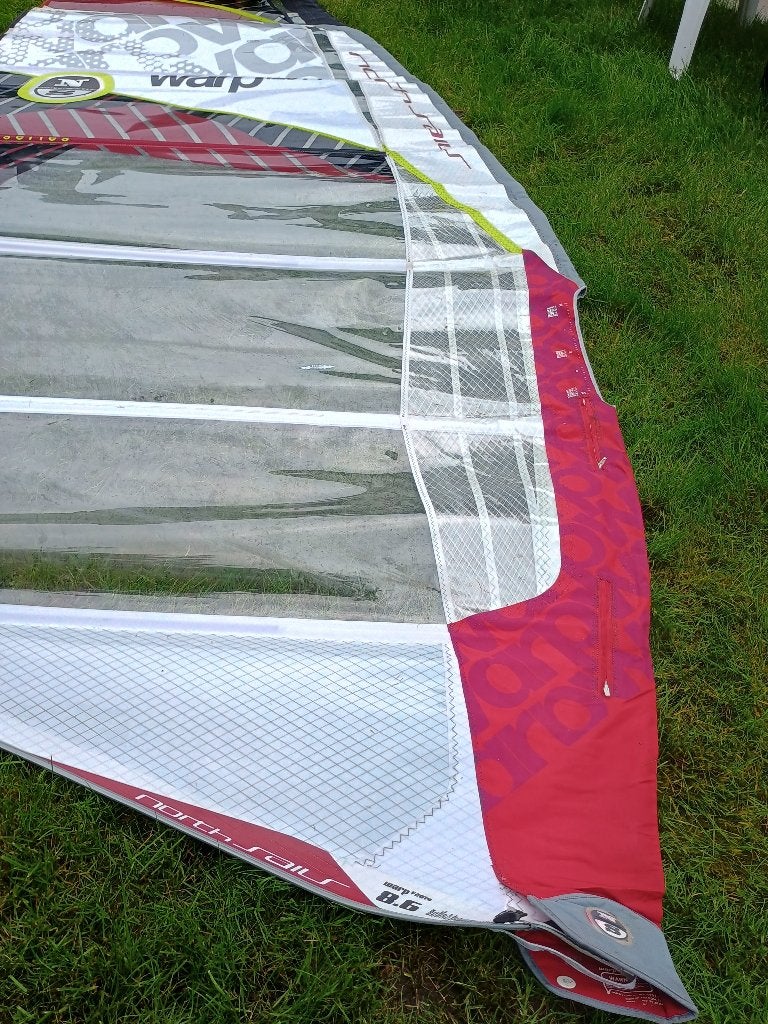 Zeil 8.6 Warp F2014 met zeiltas, Met draagtas, Zo goed als nieuw, 8 m² of meer, Zeil