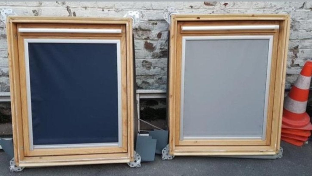 velux 78x98 + raccord + store + option pose, Ophalen, Gebruikt, Hout