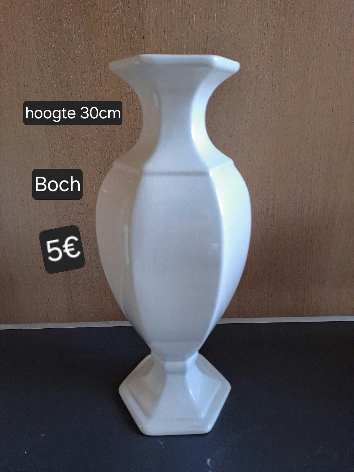 Boch vaas, Ophalen