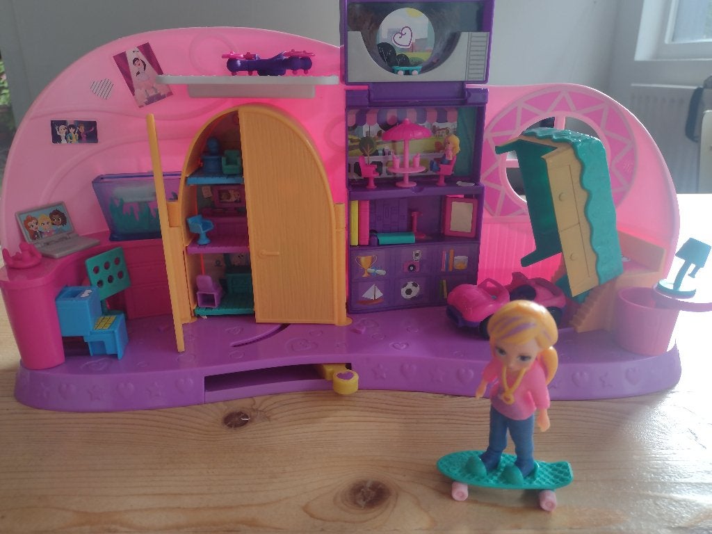 POLLY POCKET GO TINY! ROOM SPEELSET MET POLLY POP, Kinderen en Baby's, Ophalen