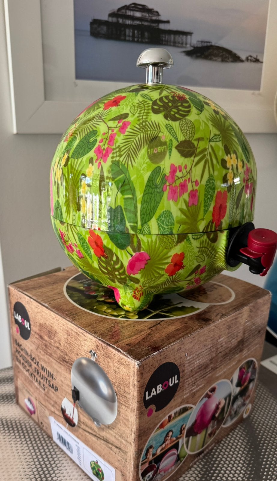 LaBoul drankdispenser Bag in Box Nieuw Tropische print, Ophalen of Verzenden, Nieuw