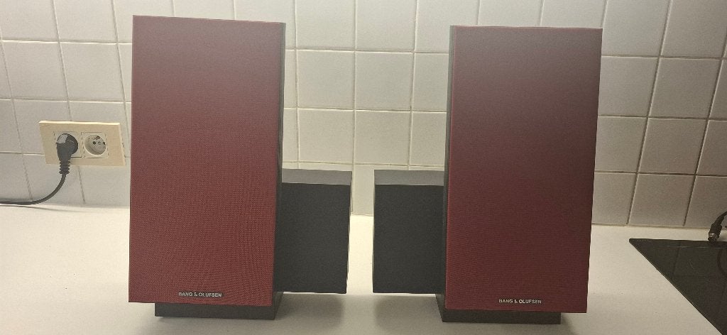 bang olufsen beolab 2500 red mintstaat !, Ophalen, Stereo speakers, Zo goed als nieuw, 60 tot 120 watt