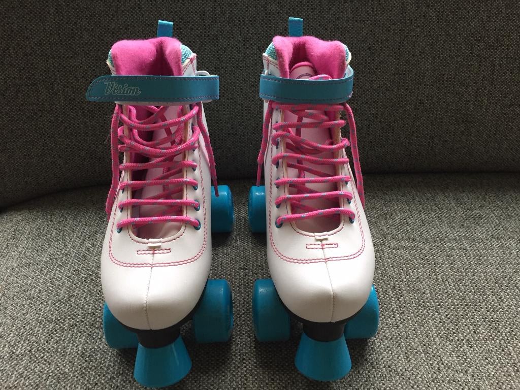 Vision II Rolschaatsen Kind Wit/Blauw, Enlèvement, Comme neuf, Enfants