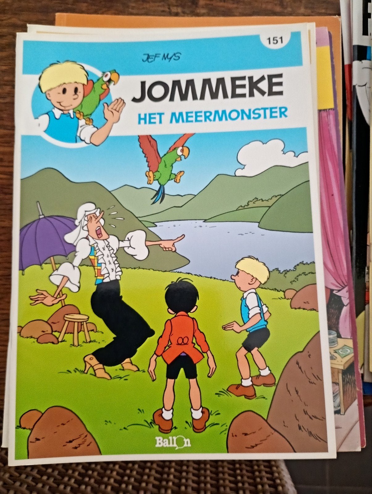 Jommeke, Het meermonster, Boeken, Ophalen