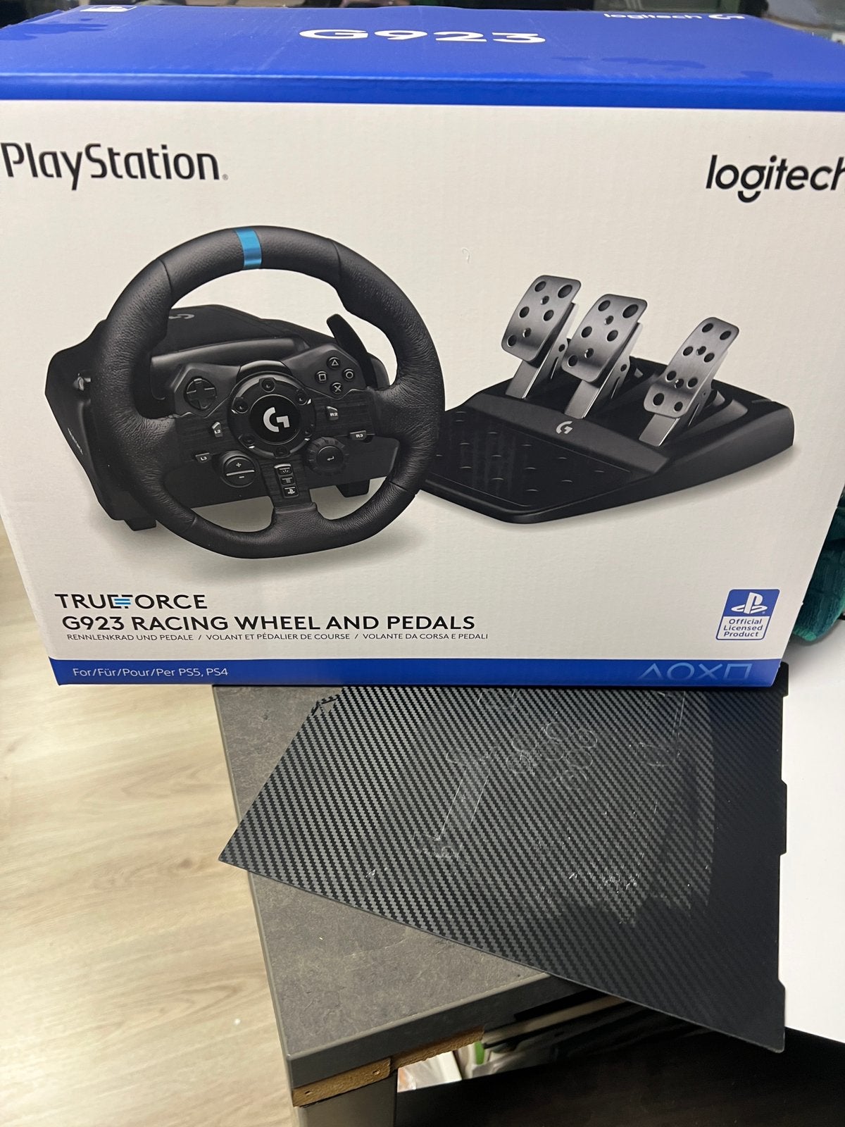 Logitech G923 stuur en pedalen, Games en Spelcomputers, Spelcomputers | Sony Consoles | Accessoires, Ophalen, Nieuw, Stuur of Pedalen