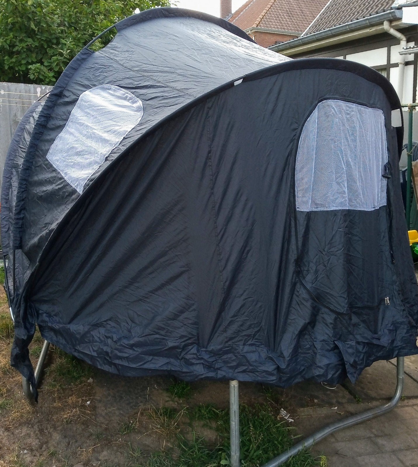 Tent/zonnekap voor trampoline, Enfants & Bébés, Jouets | Extérieur | Trampolines, Enlèvement, Comme neuf