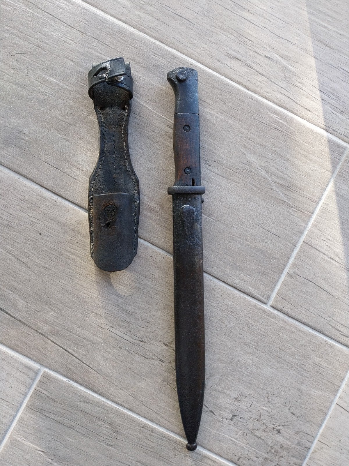 baïonnette allemande K98 numérique WO2 ASW44, Collections, Enlèvement ou Envoi