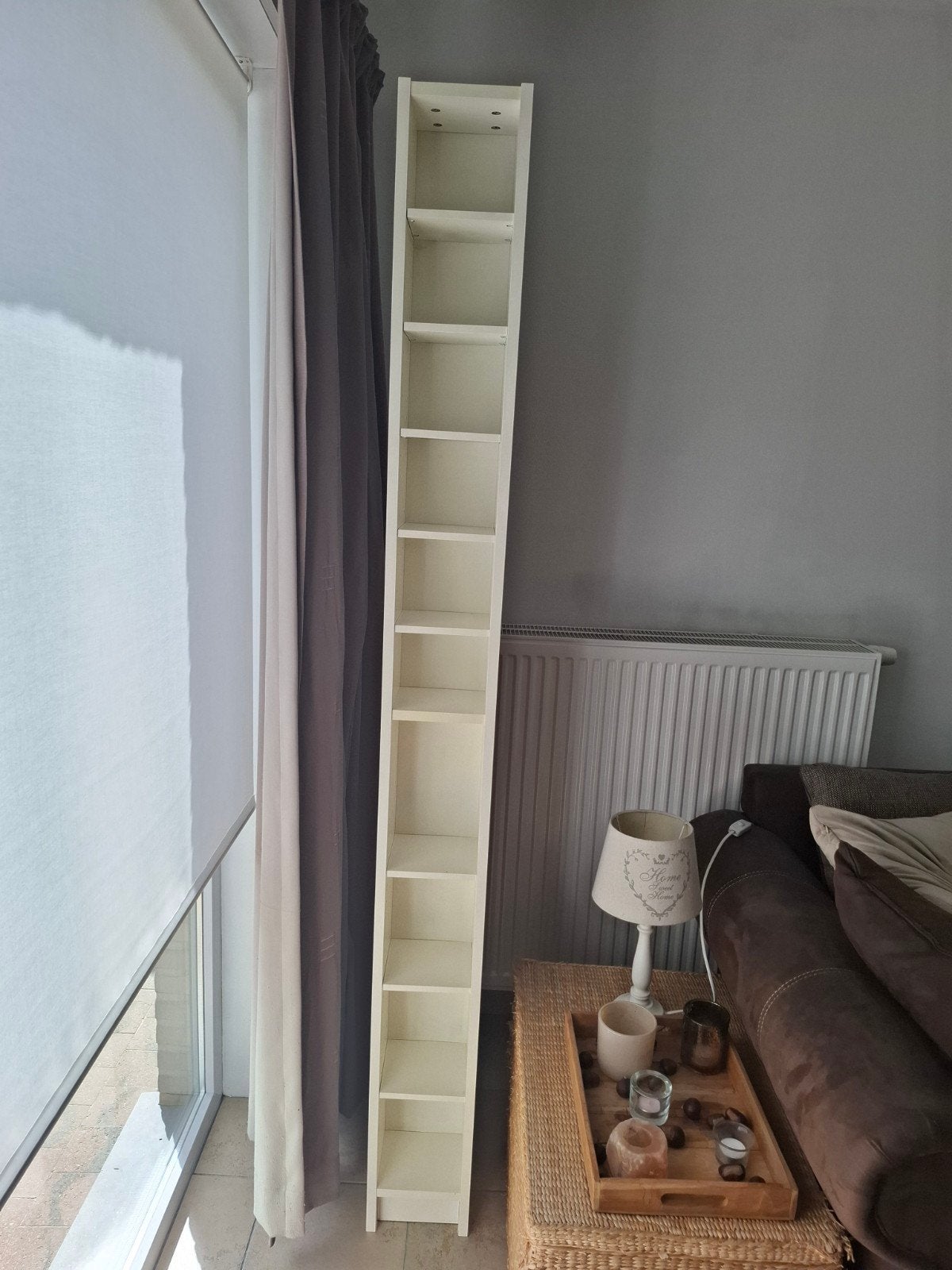 wit houten cd - dvd- boeken rek, Ophalen, Gebruikt, 75 tot 150 discs, Hout