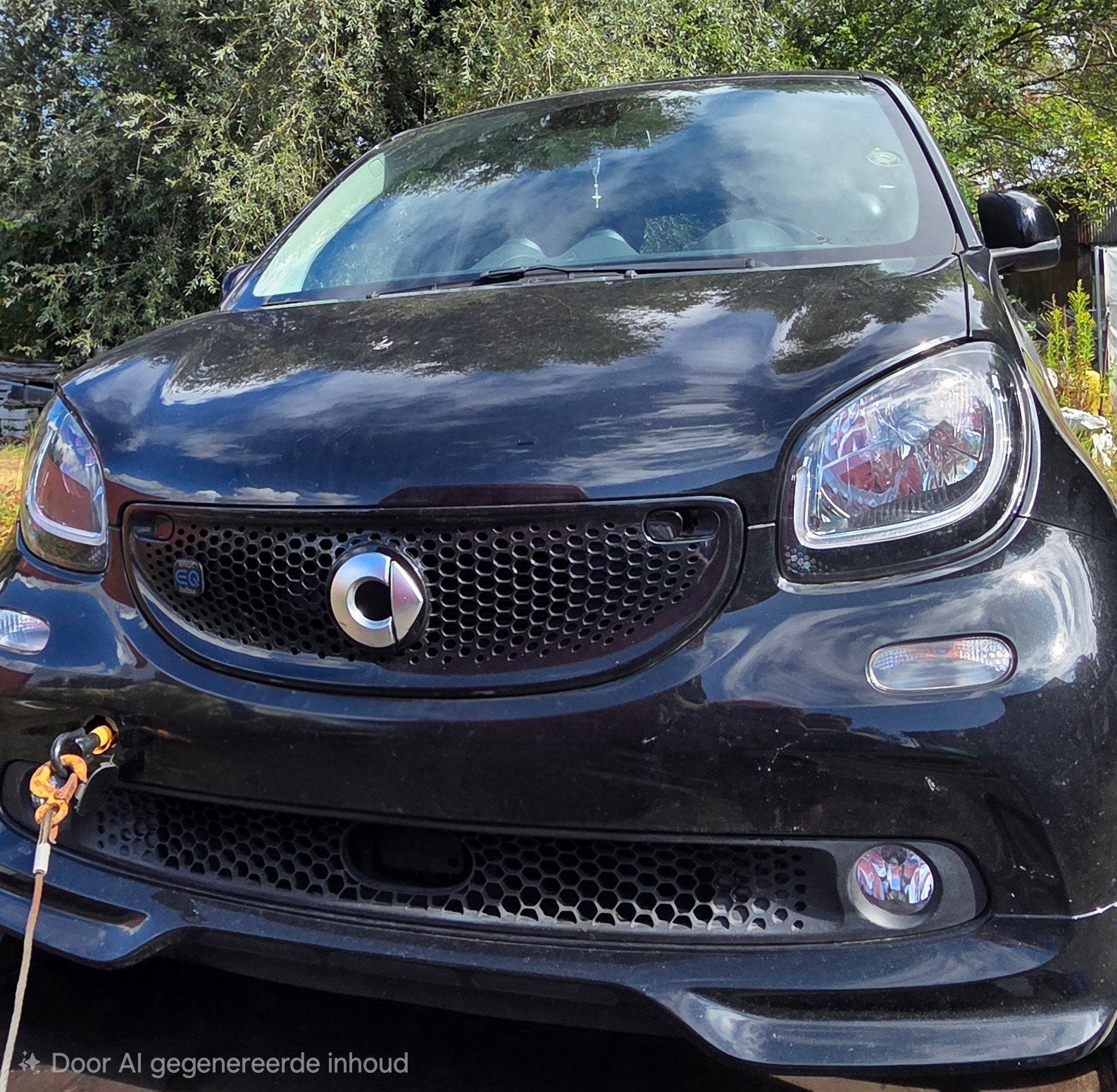 smart forfour ev/eq brabus -line defect, Auto's, Smart, Automaat, 4 zetels, Achterwielaandrijving, Zwart