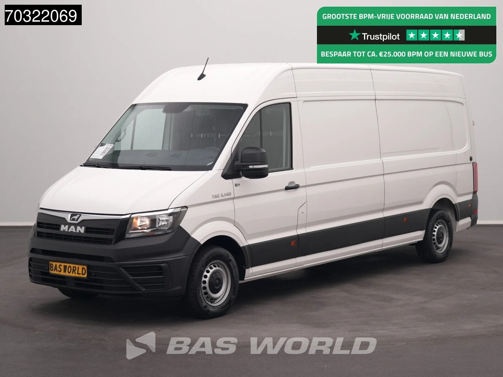 MAN TGE 3.140 L4H3 Airco Cruise Camera Parkeersensoren v+a E, Autos, Camionnettes & Utilitaires, Achat, Entreprise, 3 places, Diesel