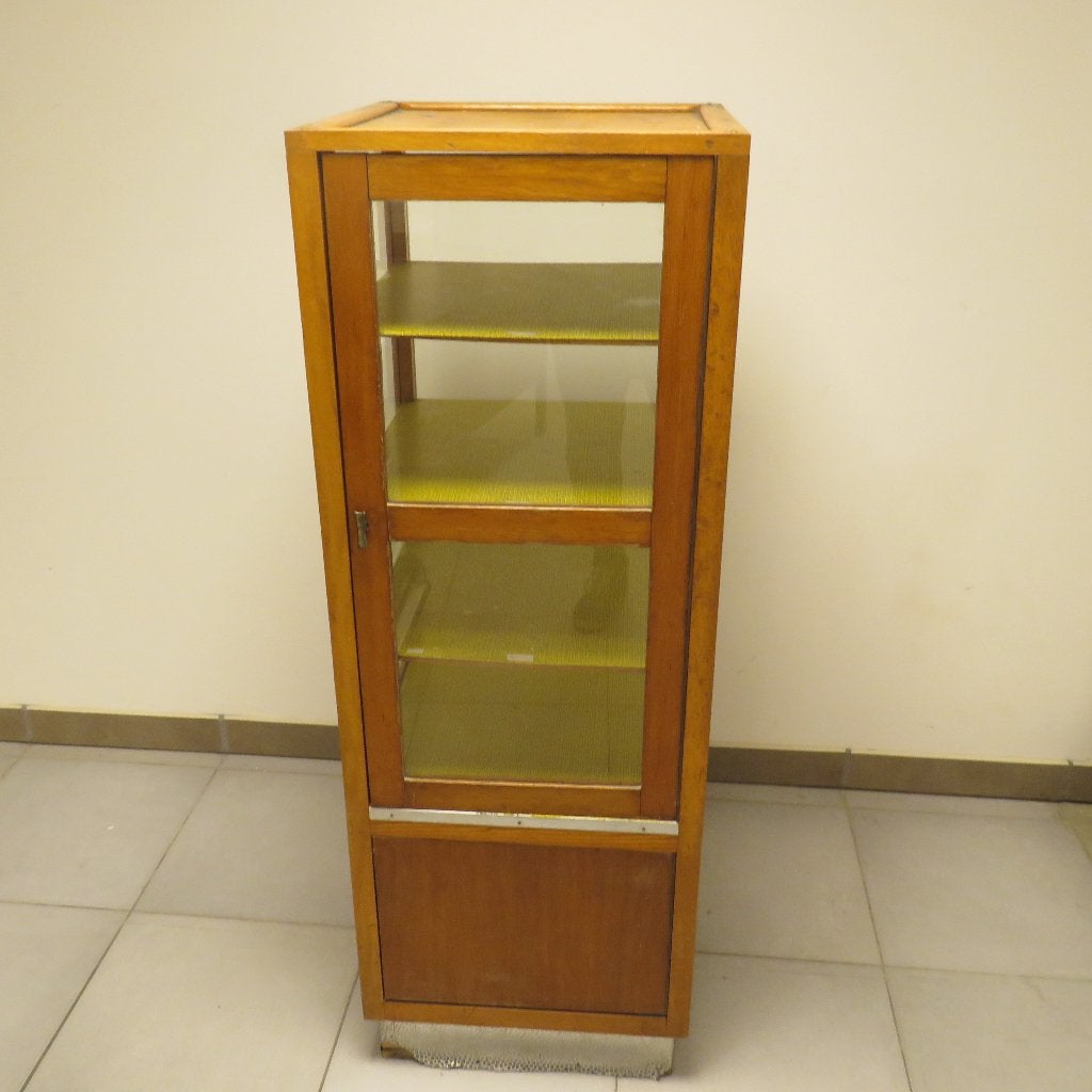 Vintage bakkersvitrine vitrinekast 140 cm, Ophalen