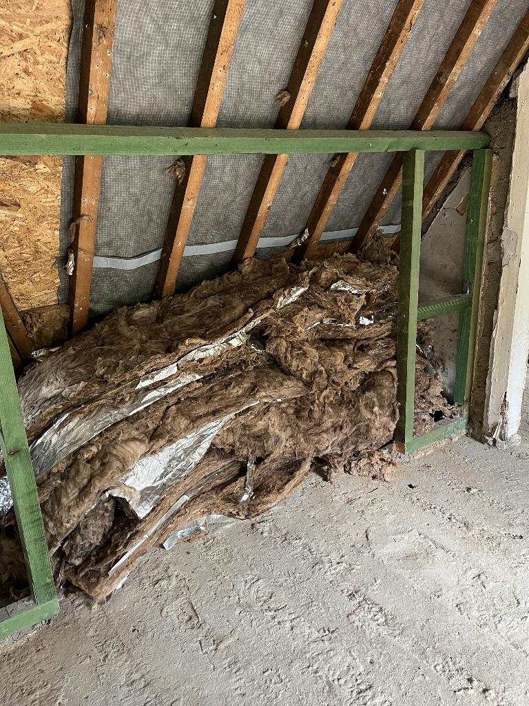 Rockwol, Ophalen, 4 tot 8 cm, Gebruikt, Dakisolatie