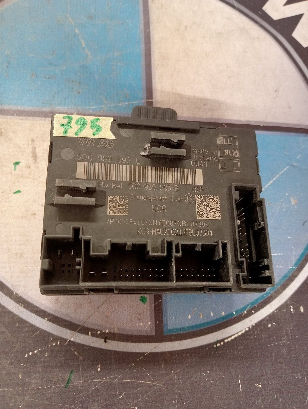 vw passat b8 2017 portier deur module links 5q0959593e, Gebruikt, -, Volkswagen, -