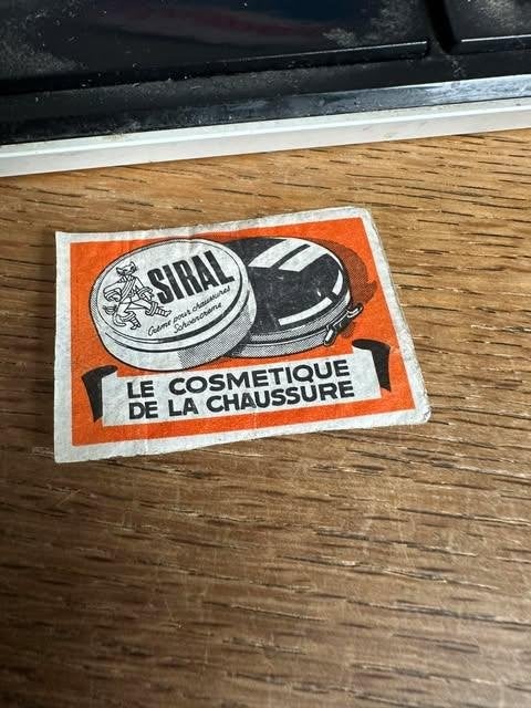 Étiquette boîte allumettes Siral Cosmétique de la Chaussure, Siral, Boîtes ou marques d'allumettes, Enlèvement ou Envoi, Info@sirallu.do