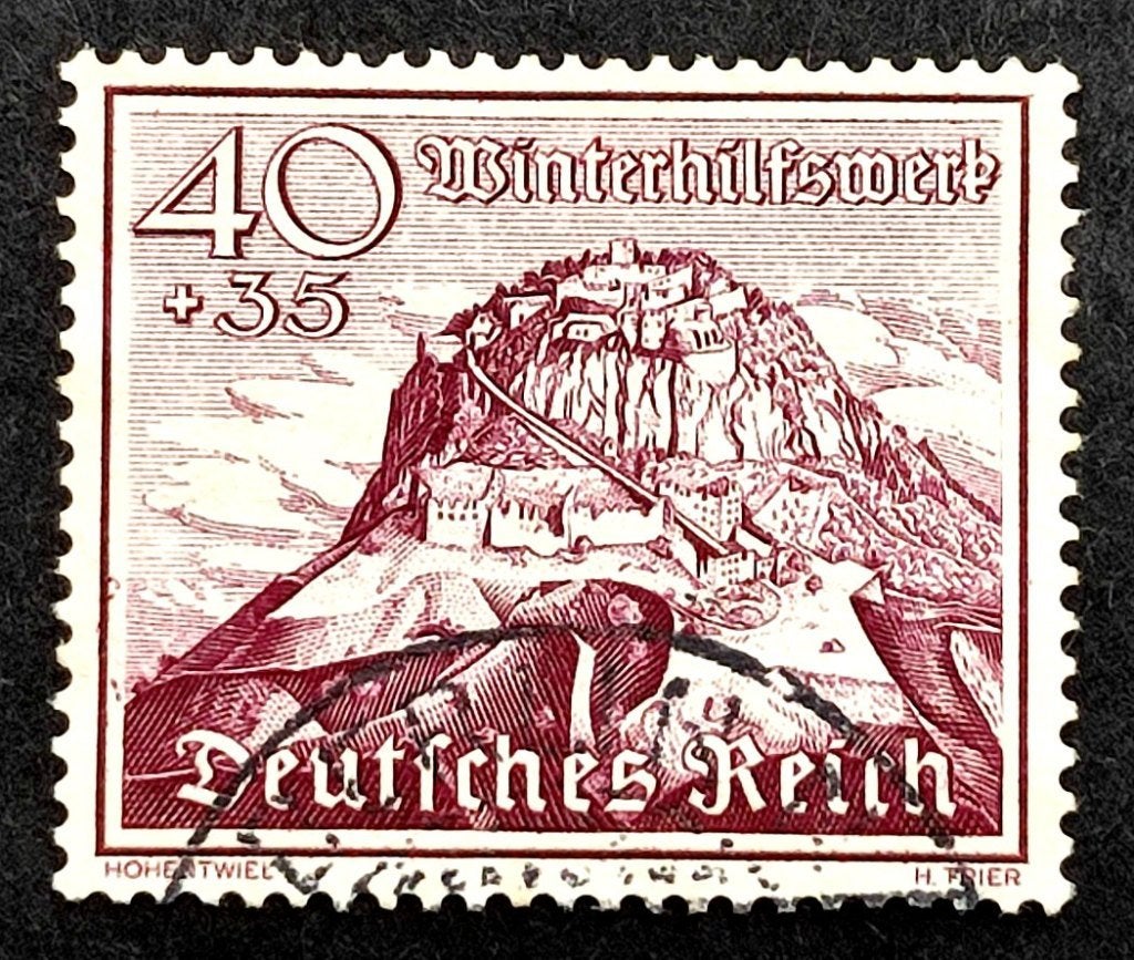 Deutsches Reich: Winterhilfswerk-Bauwerke 40+35Pf! 1939, Ophalen of Verzenden, Overige periodes, Gestempeld