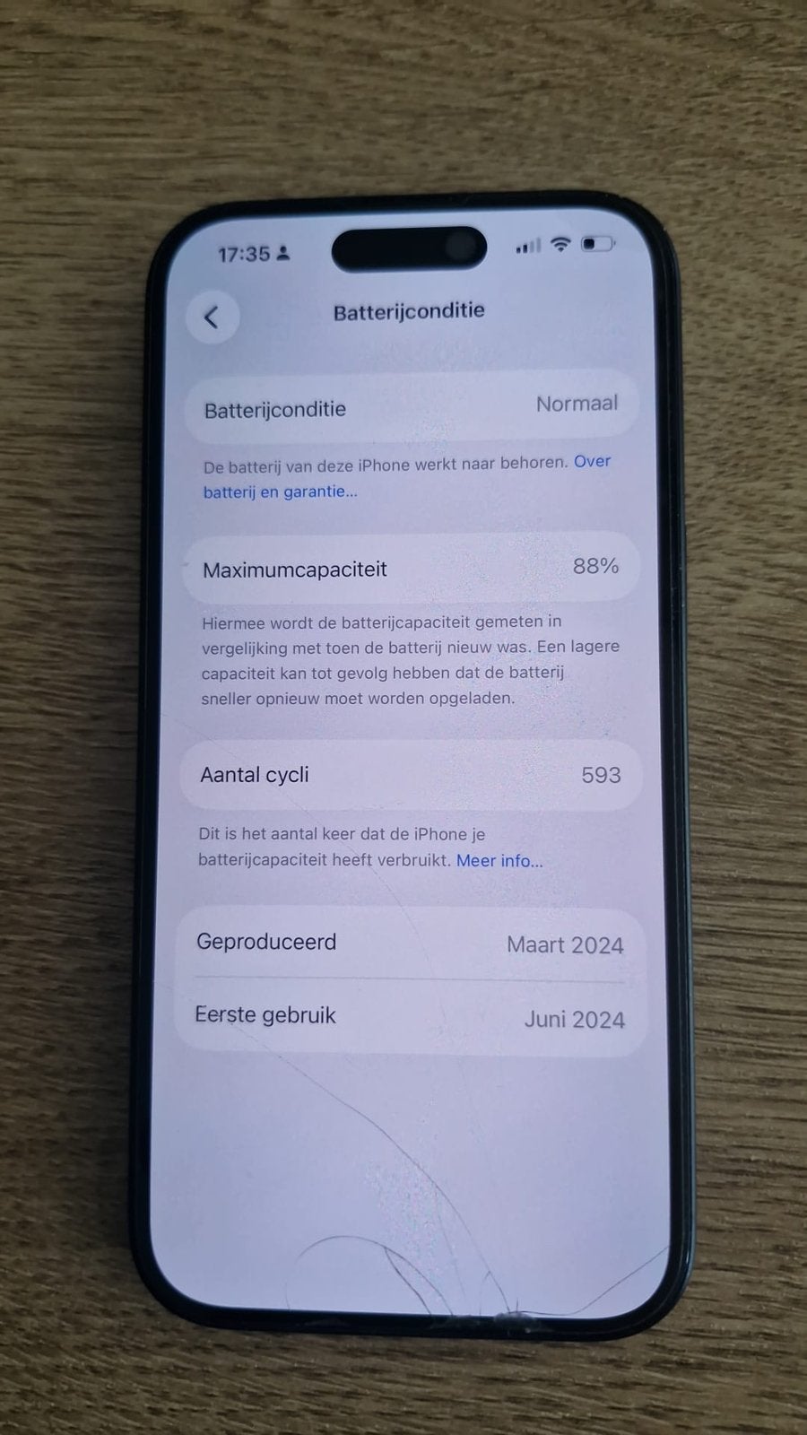 IPhone 15 128 GB donkerblauw, Télécoms, Téléphonie mobile | Apple iPhone, Enlèvement, Comme neuf, 128 GB, IPhone 15