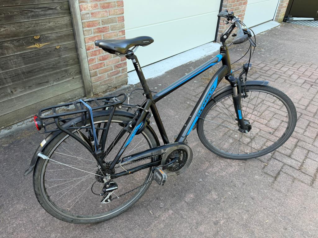 Herenfiets in goede staat, Fietsen en Brommers, Ophalen, 28 inch, 10 tot 15 versnellingen, Velgrem