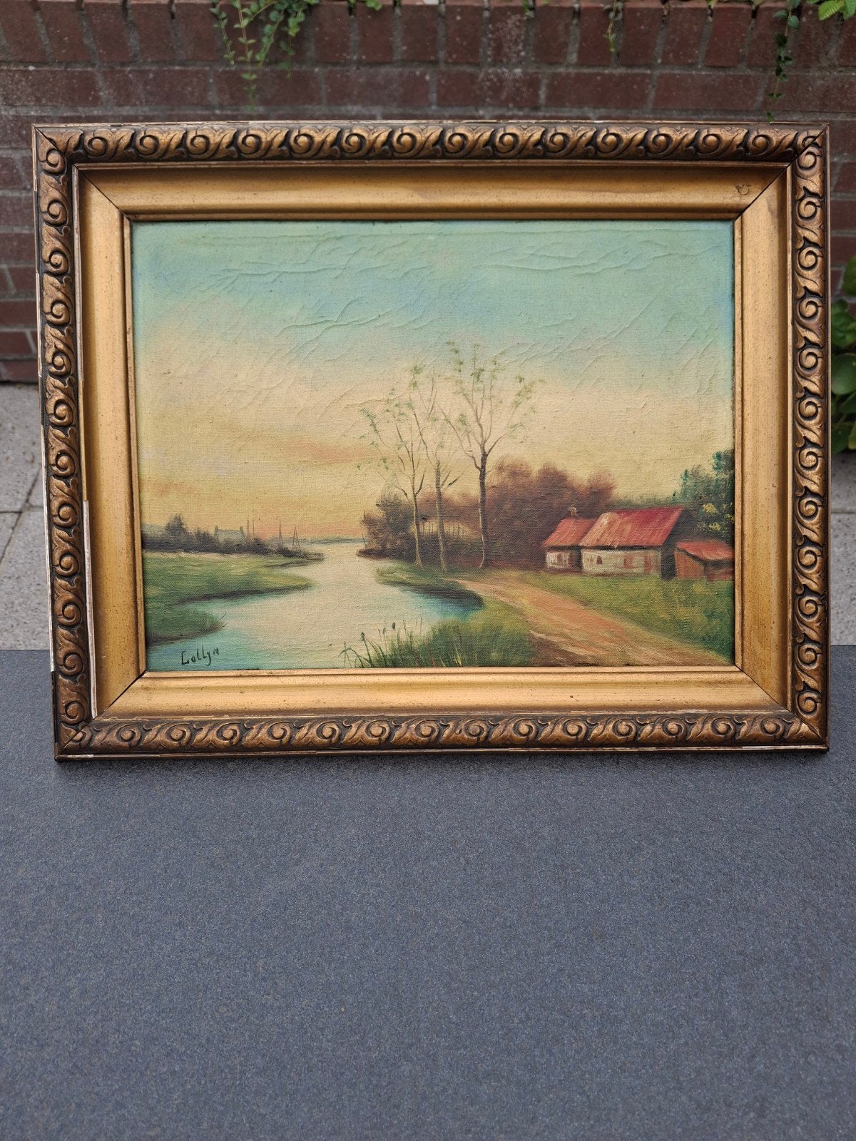 Landschapsschilderij, Ophalen, Olieverf, Landschap