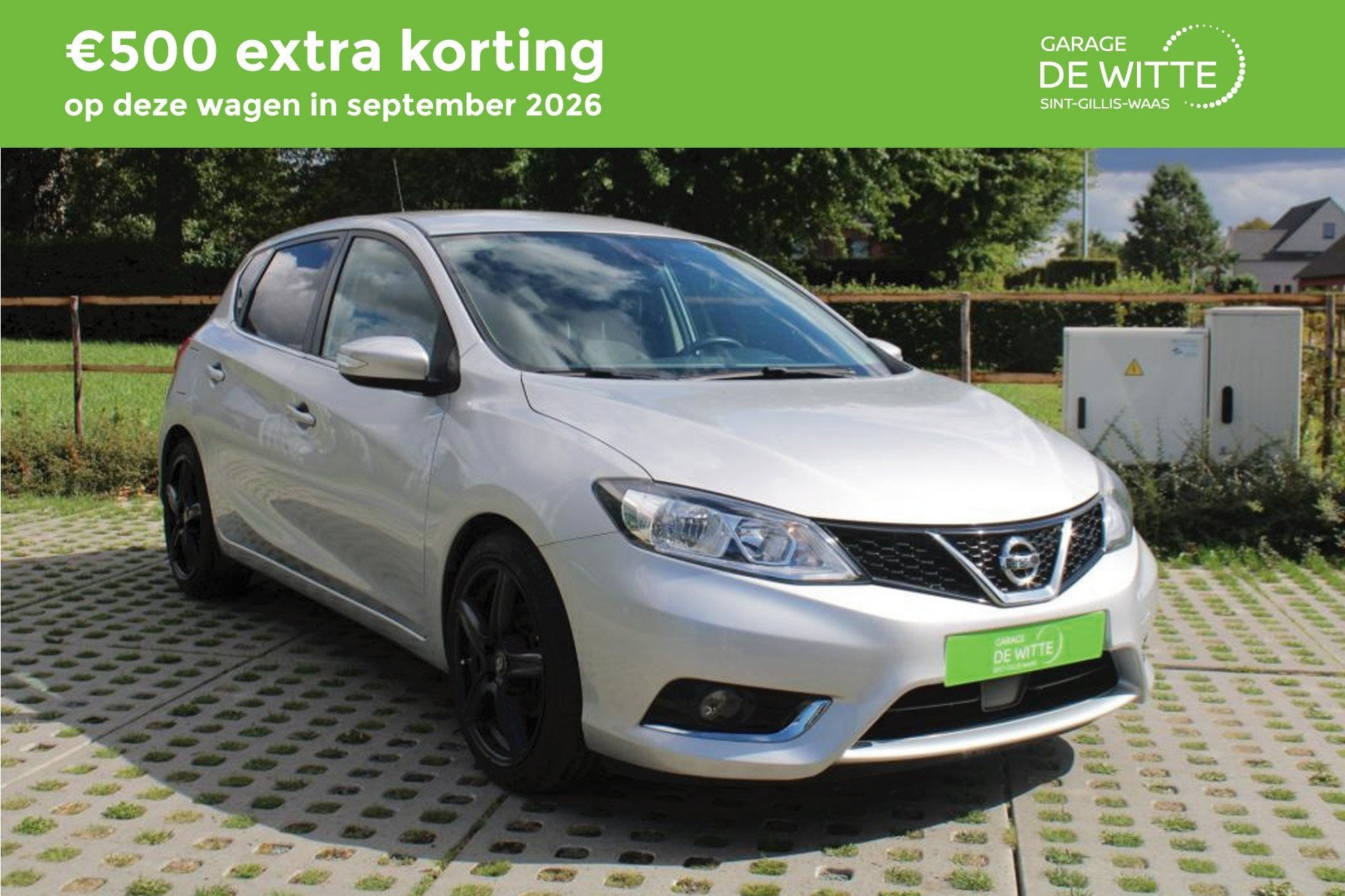 Nissan Pulsar N-Connecta 115pk CVT (bj 2018, automaat), Auto's, Nissan, Automaat, Stof, Gebruikt, Zwart