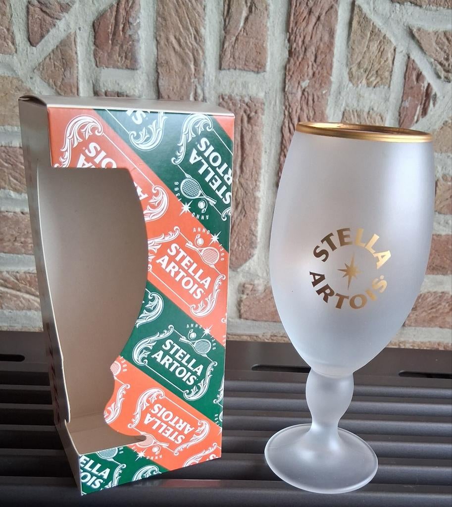 Stella artois glazen NIEUW Roland Garros 2026. 1 euro/glas., Ophalen, Stella Artois