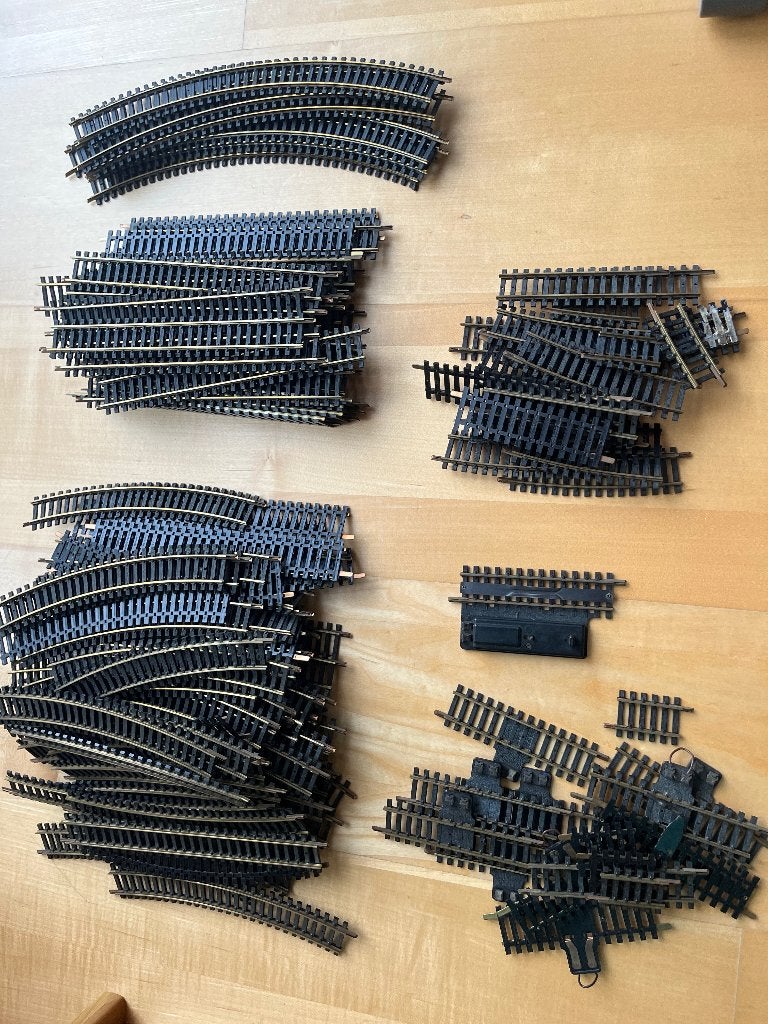 Miniatuurtreinen:groot lot treinrails Fleischmann, Gebruikt, Rails, Ophalen of Verzenden, Fleischmann