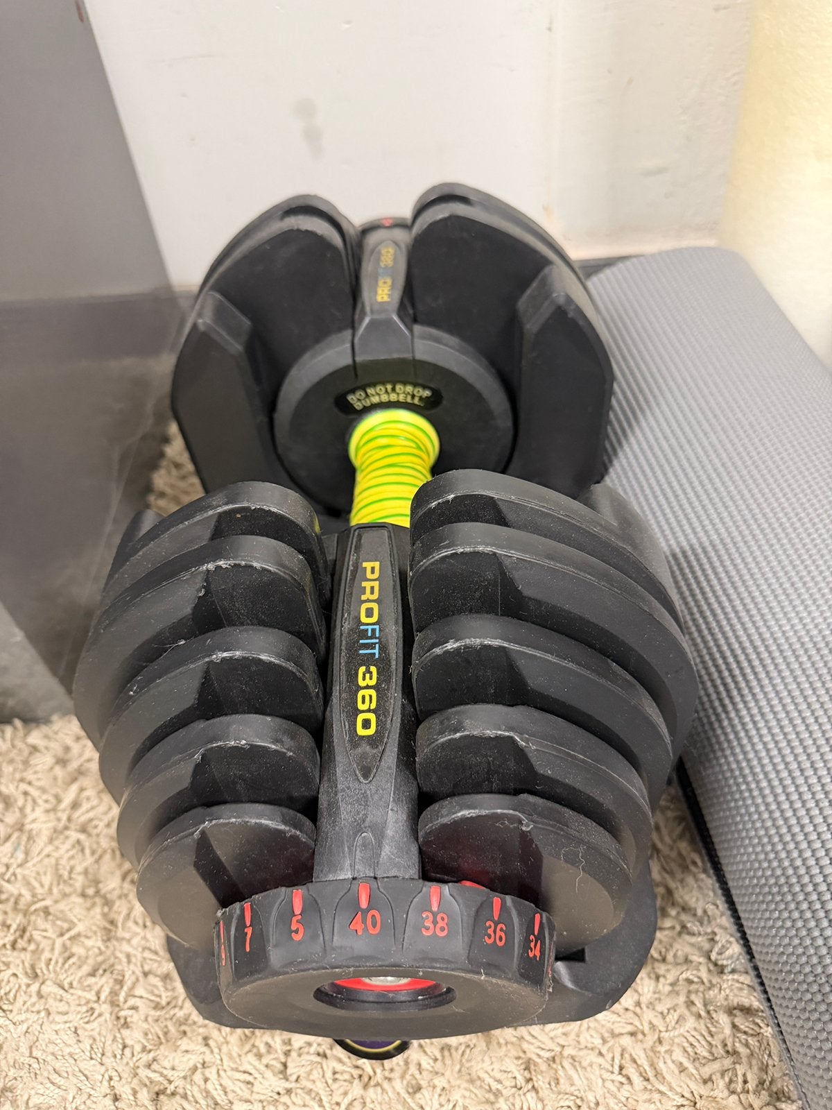 Verstelbare Dumbells 2x40kg, Sports & Fitness, Enlèvement, Comme neuf