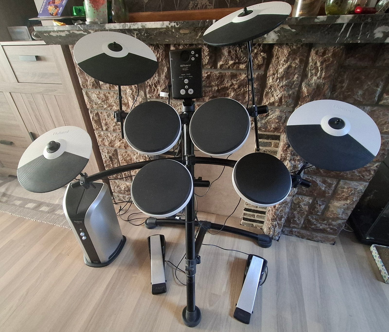 Electronisch drumstel Roland TD-1K + versterker, Ophalen, Gebruikt, Elektronisch