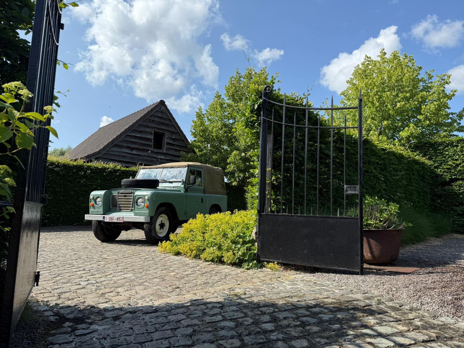 Landrover Series Cabrio, Auto's, 2286 cc, Zwart, Cabriolet, Handgeschakeld