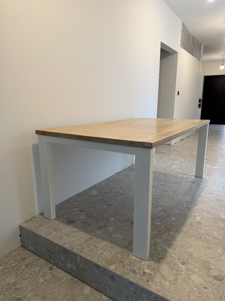 XOON eettafel – echt houten blad – 190 x 100 cm, Huis en Inrichting, Ophalen, Gebruikt, Eikenhout, Moderne tafel met houten blad.