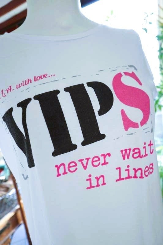 wit zwart VIP T-shirt, Maat 38/40 (M), Astrid Black Label, Wit, Nieuw