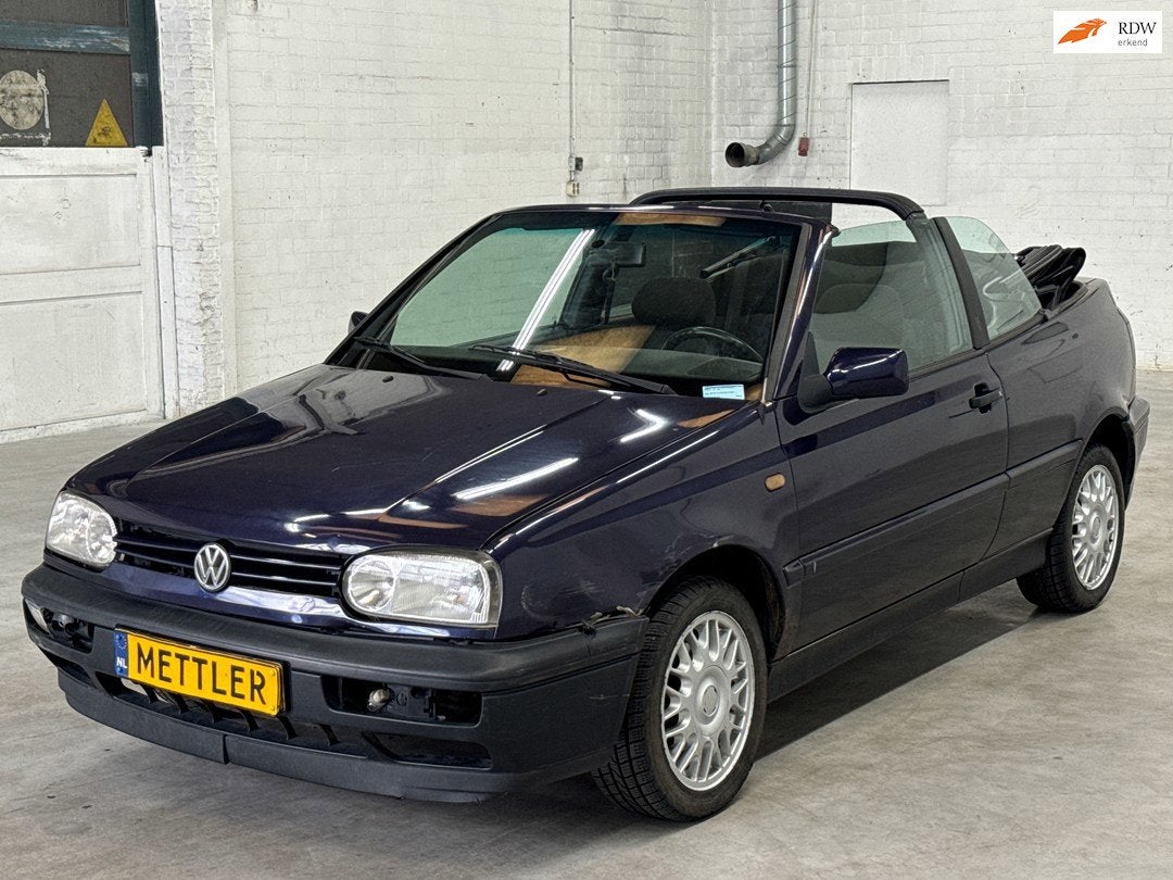 Volkswagen Golf Cabriolet 1.8, Auto's, Oldtimers, Voorwielaandrijving, 4 zetels, 75 pk, Cabriolet