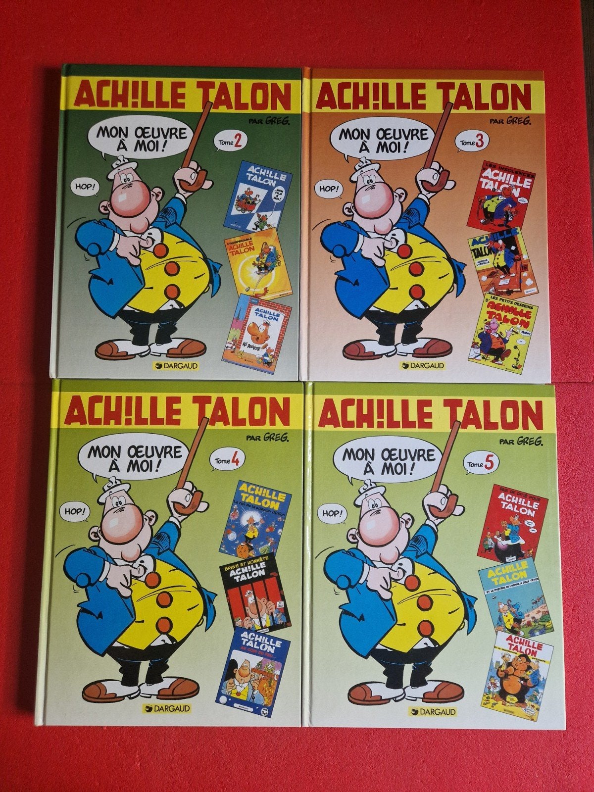 lot de 4 bd Achille talon intégral 2 à 5, Livres, Enlèvement ou Envoi