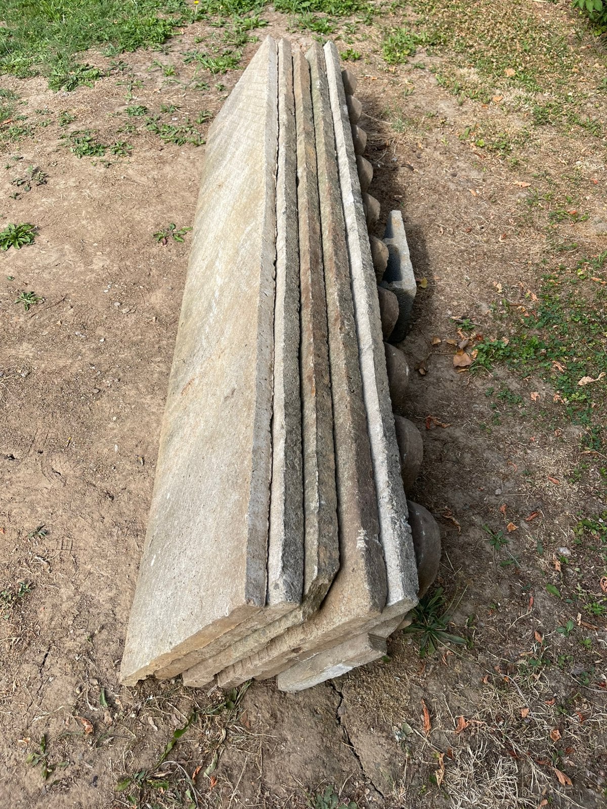 Plaques en béton, Jardin & Terrasse, Bordure, 25 à 50 cm, Béton, Enlèvement